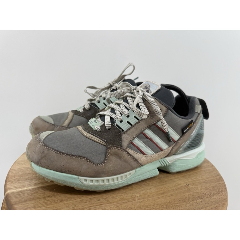 Adidas  Torsion ZX 9000 Glacier National Park Shoes Men's US 9.5 Gray Brown Aqua
